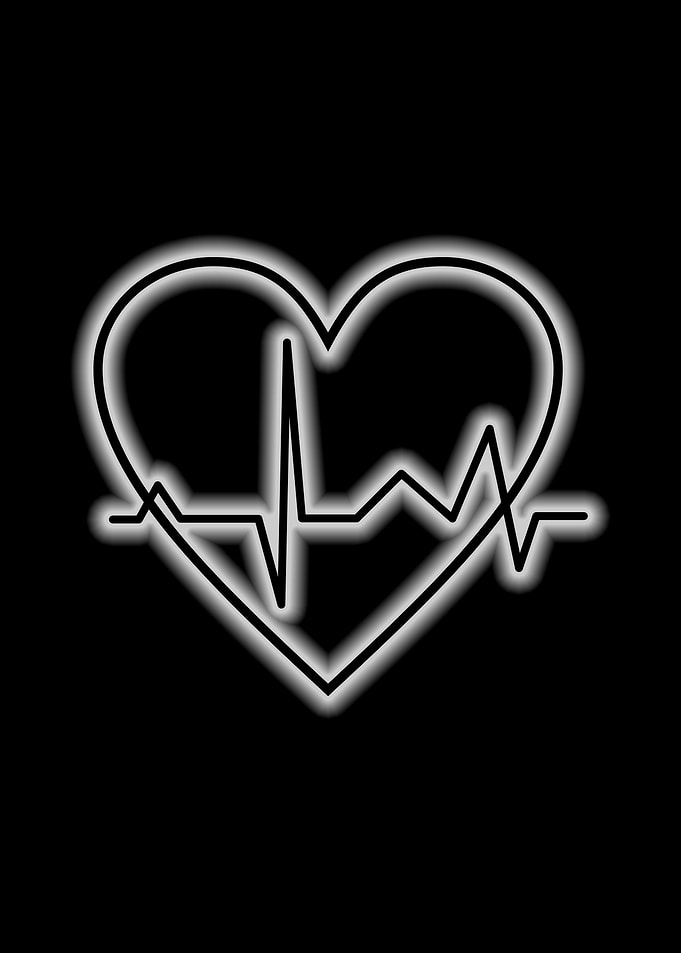 heart ecg monitor glow