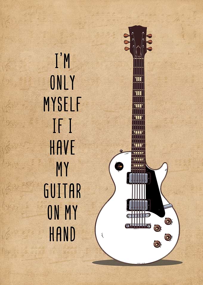 Music Guitarist Wall Art