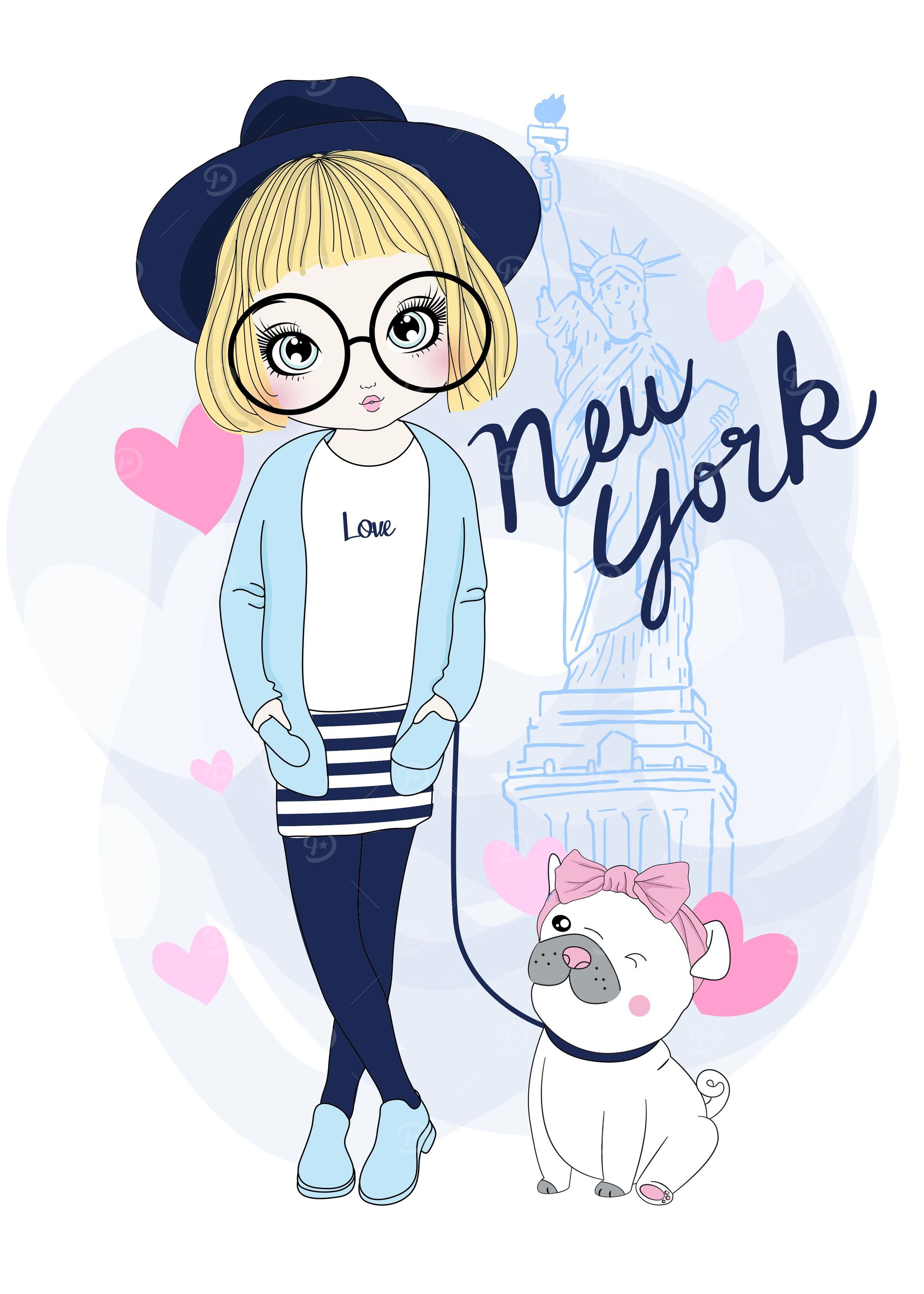 Girl and City