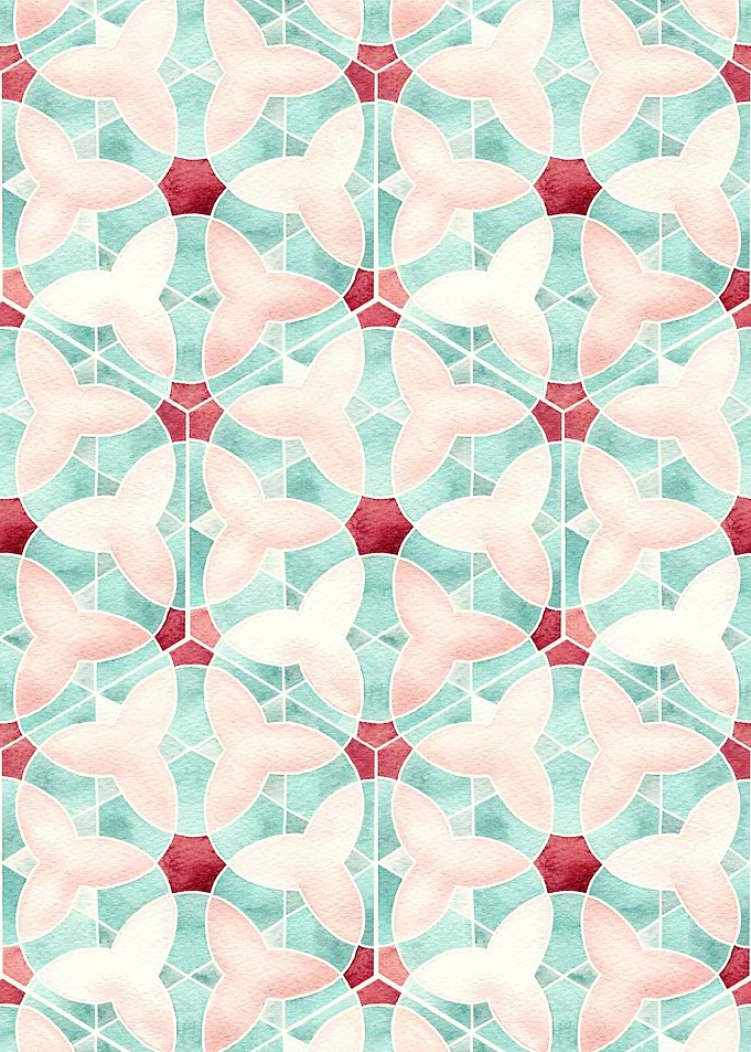 Floral Geometric Patt 32