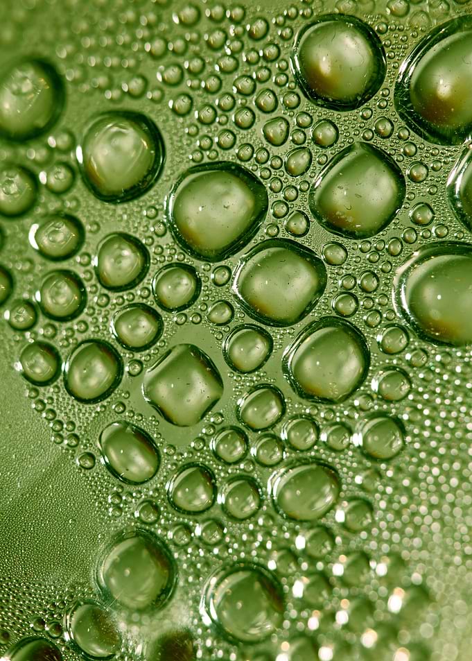 Water drops close up shoot