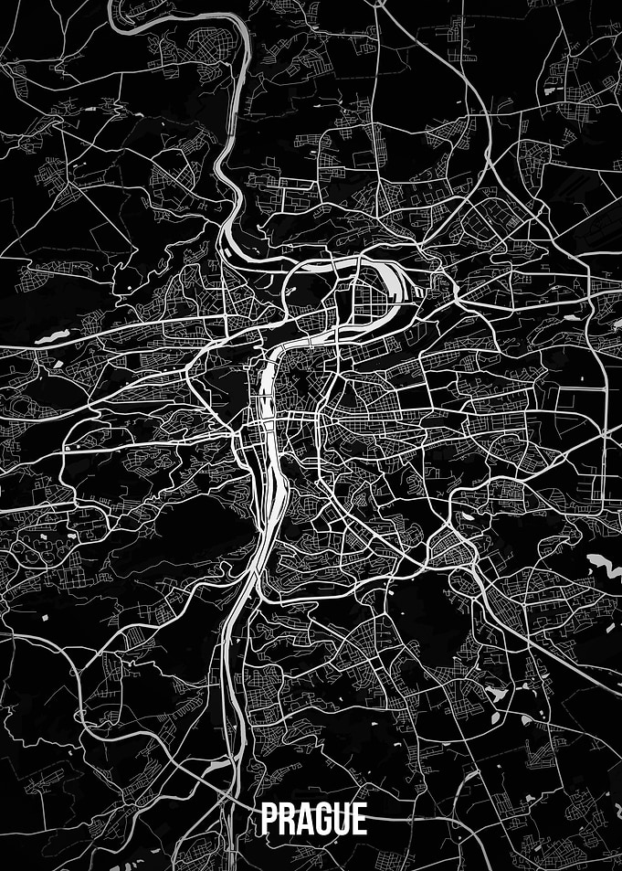 Prague dark map