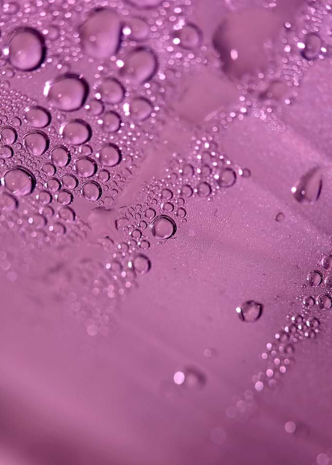 Water drops close up shoot