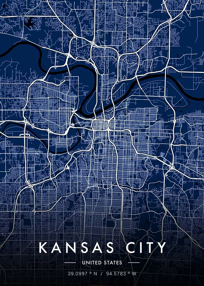 Kansas City Map Blueprint