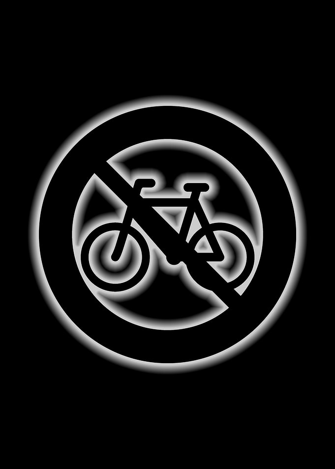 bicycle traffic forbidden