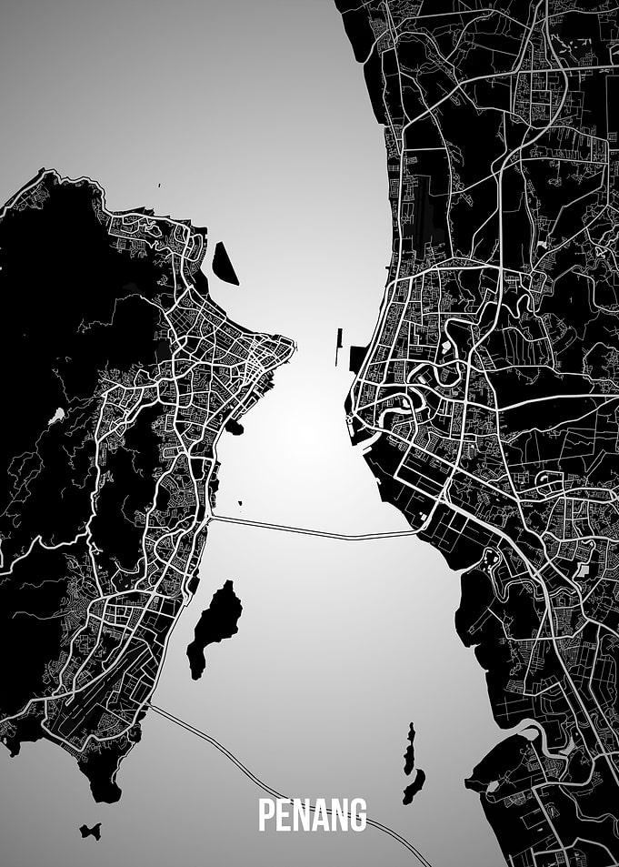 Penang dark map
