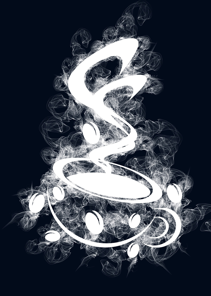 cup of coffee smoky
