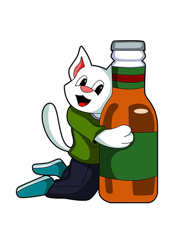 Cat Alcohol Beer