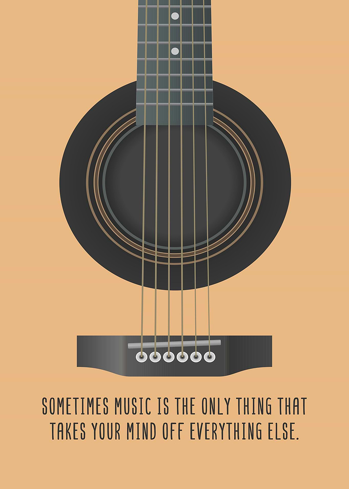Music Guitarist Wall Art