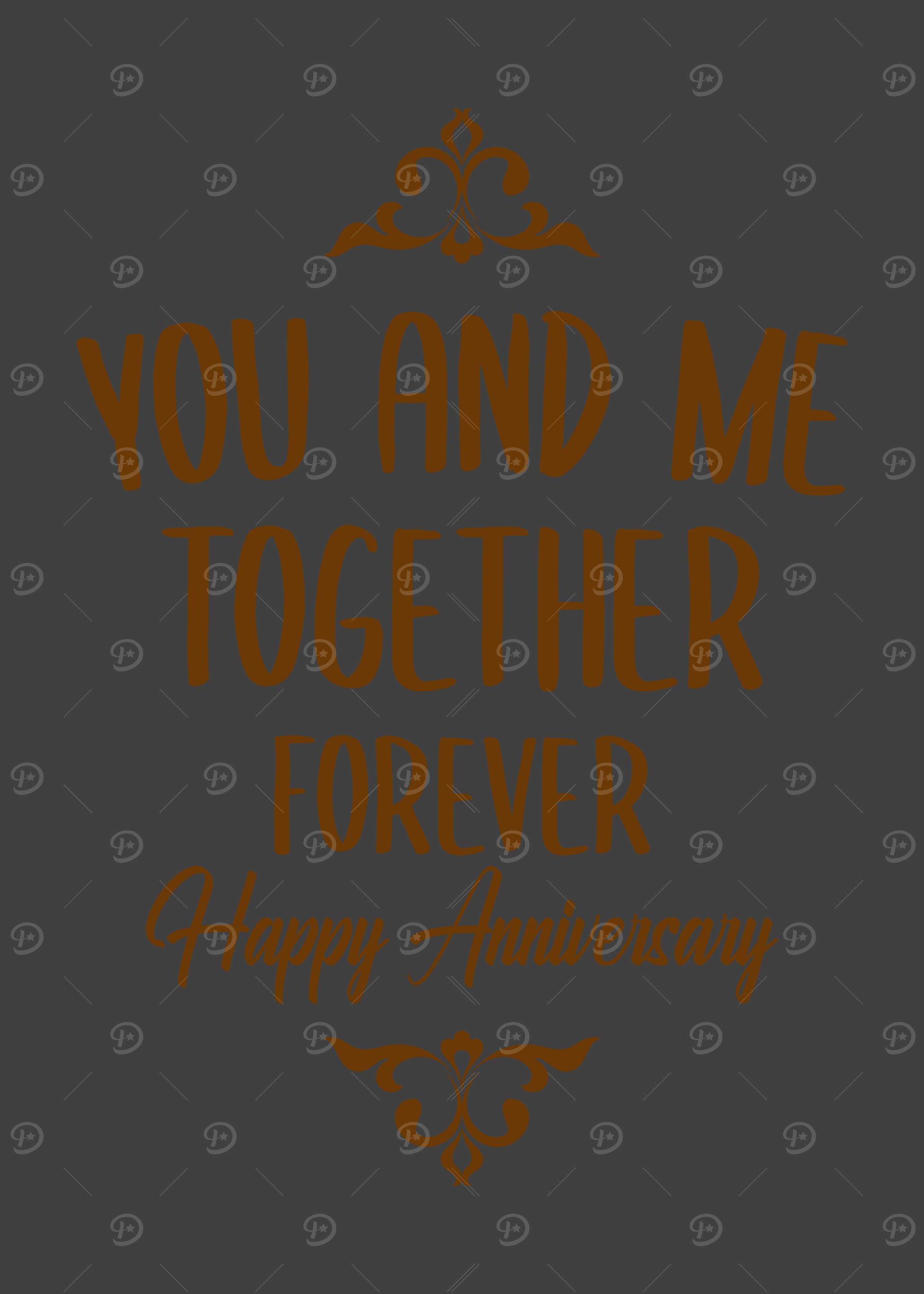 You and me together