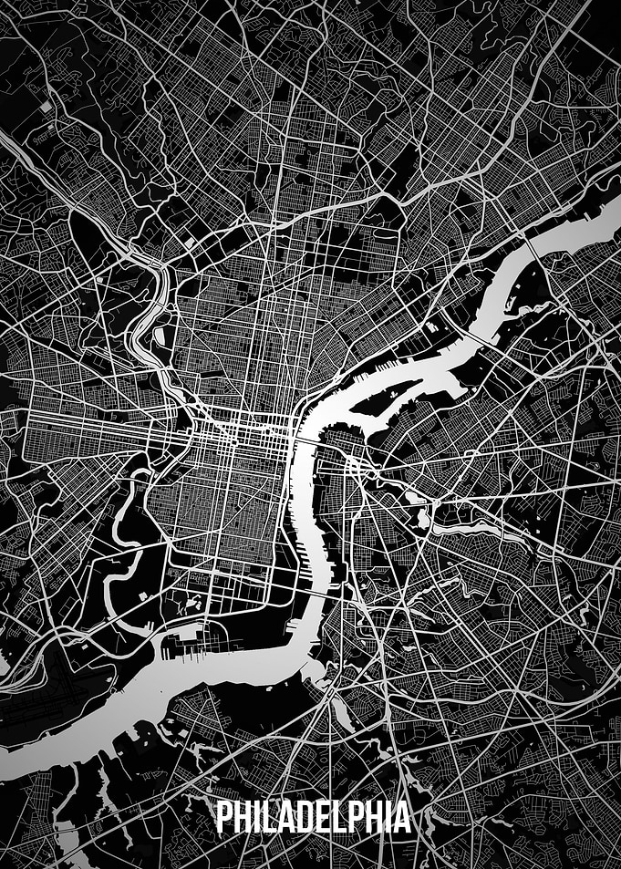 Philadelphia dark map
