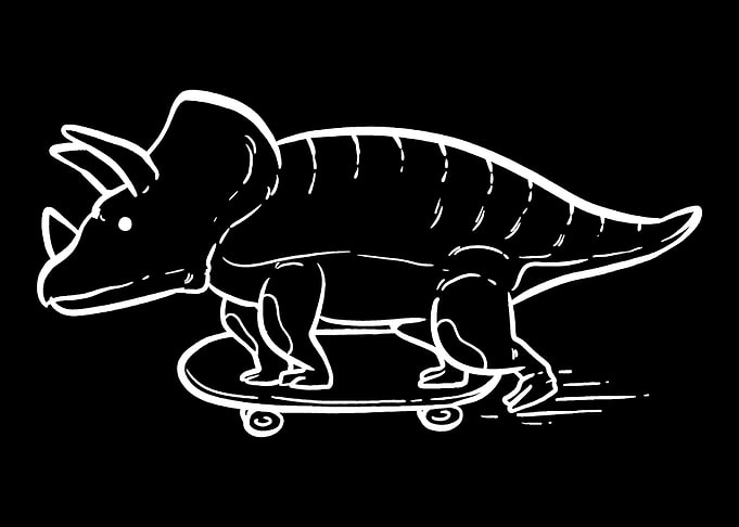 Triceratops Boarders Gift