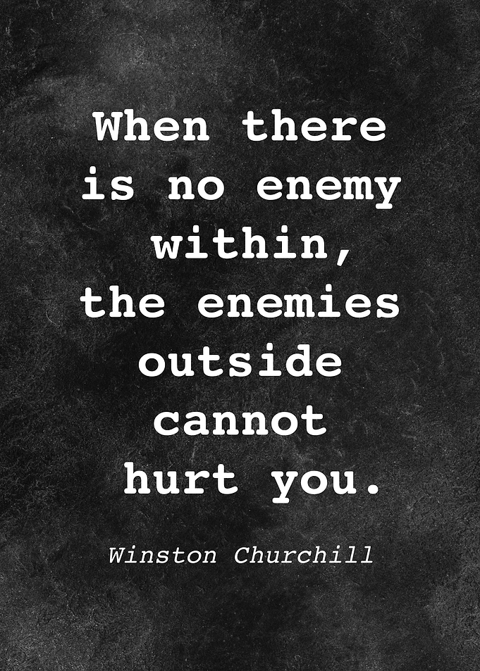 W Churchill Quote D059