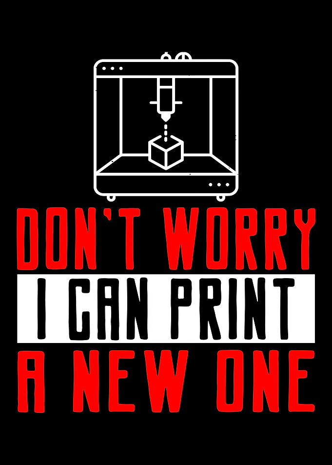 3D Dont Worry Print New