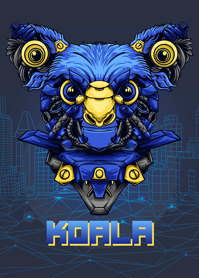 Koala Mecha Blue