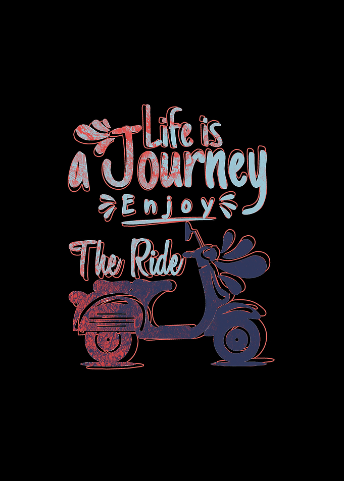 Life is a journey rust art