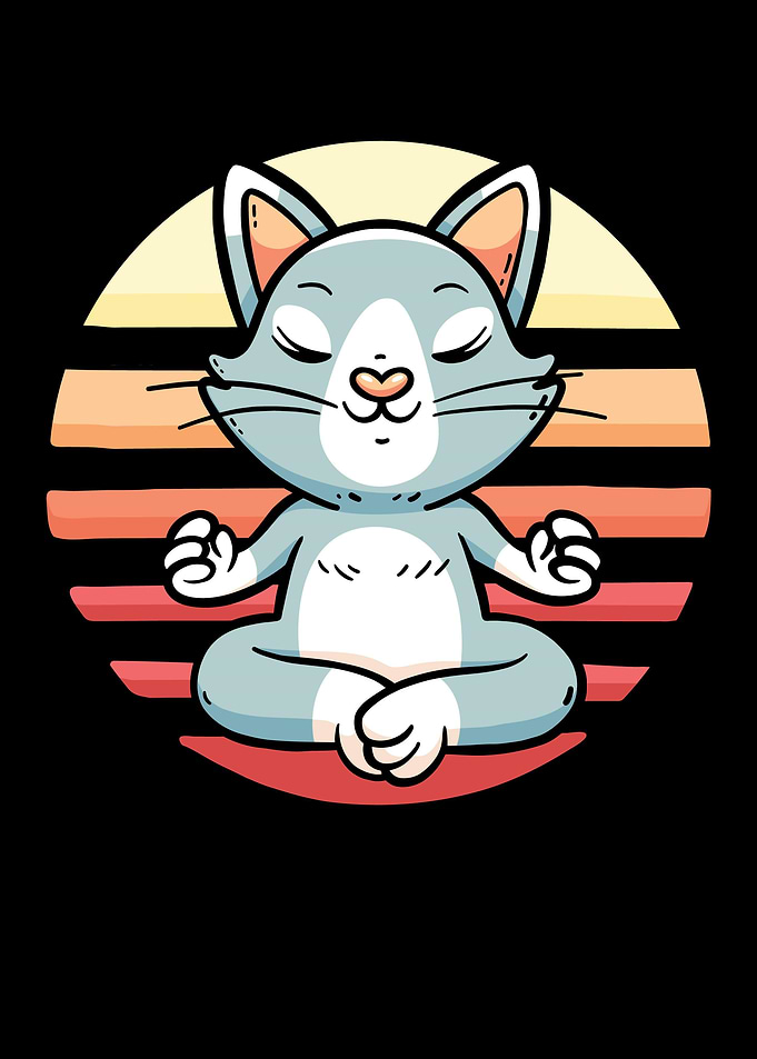 Cat Meditation Gift