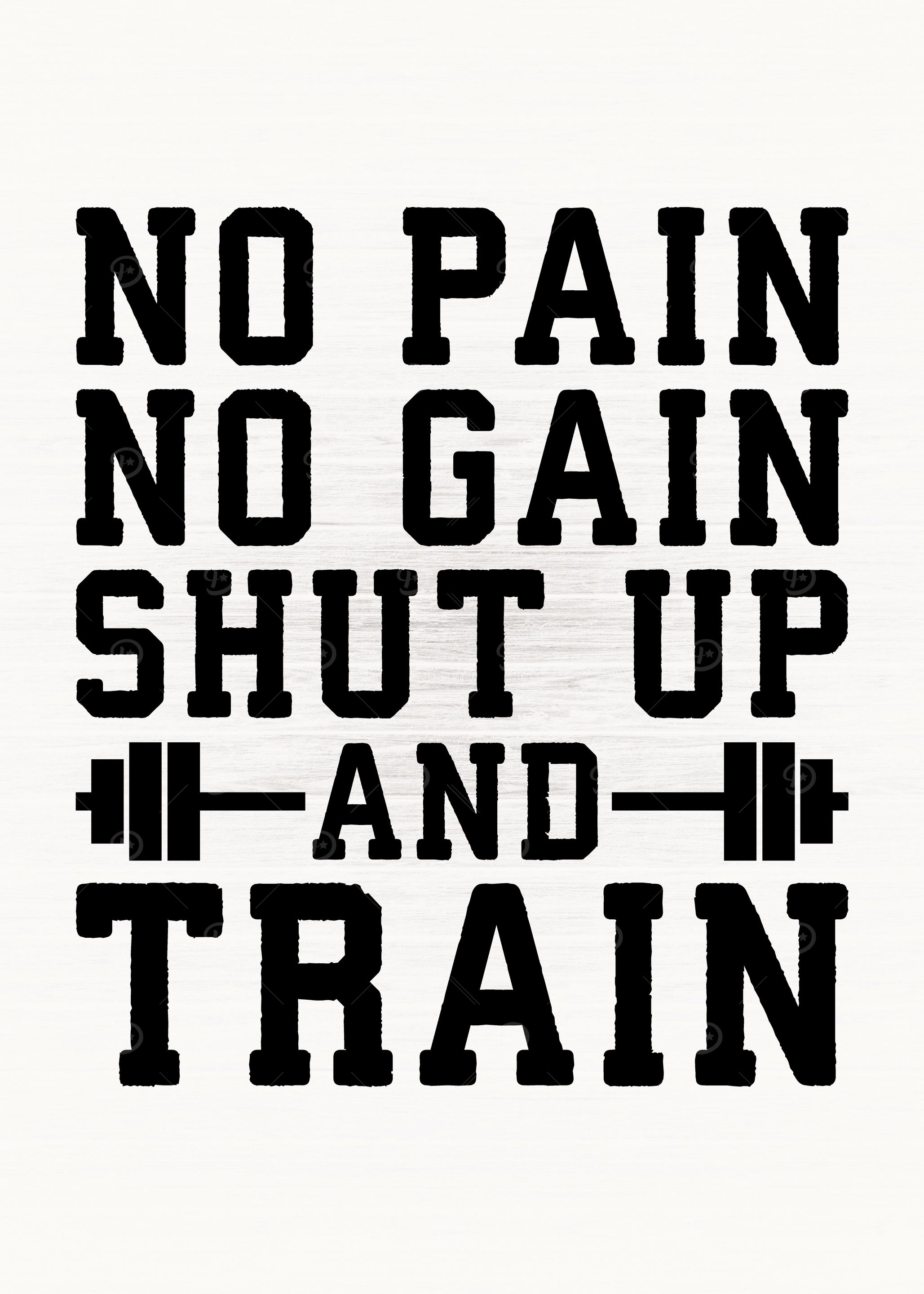 No Pain No Gain Go Train