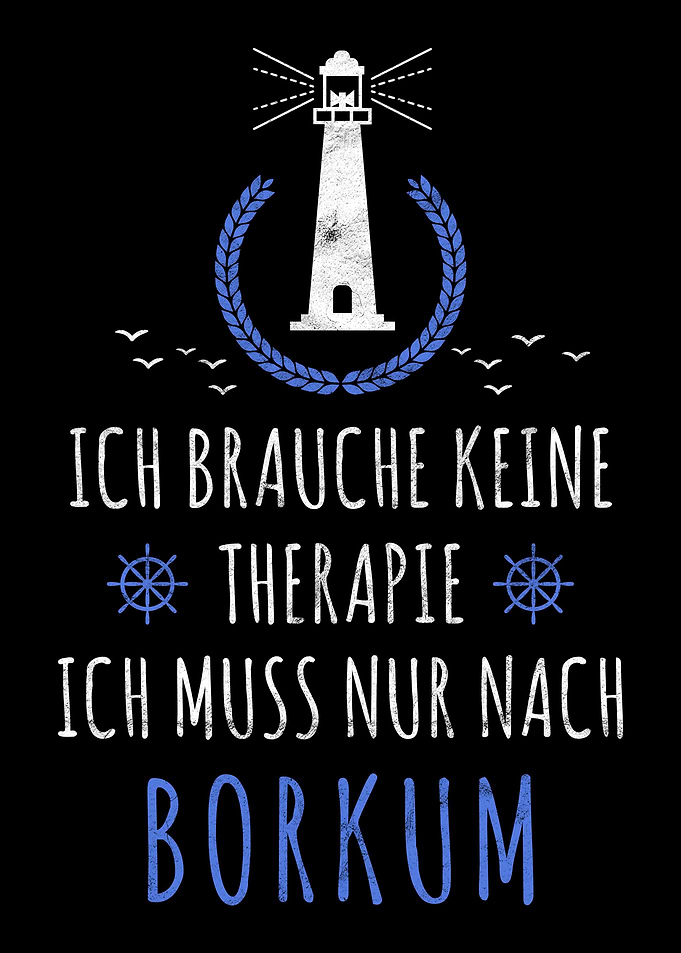 Borkum Nordsee Spruch