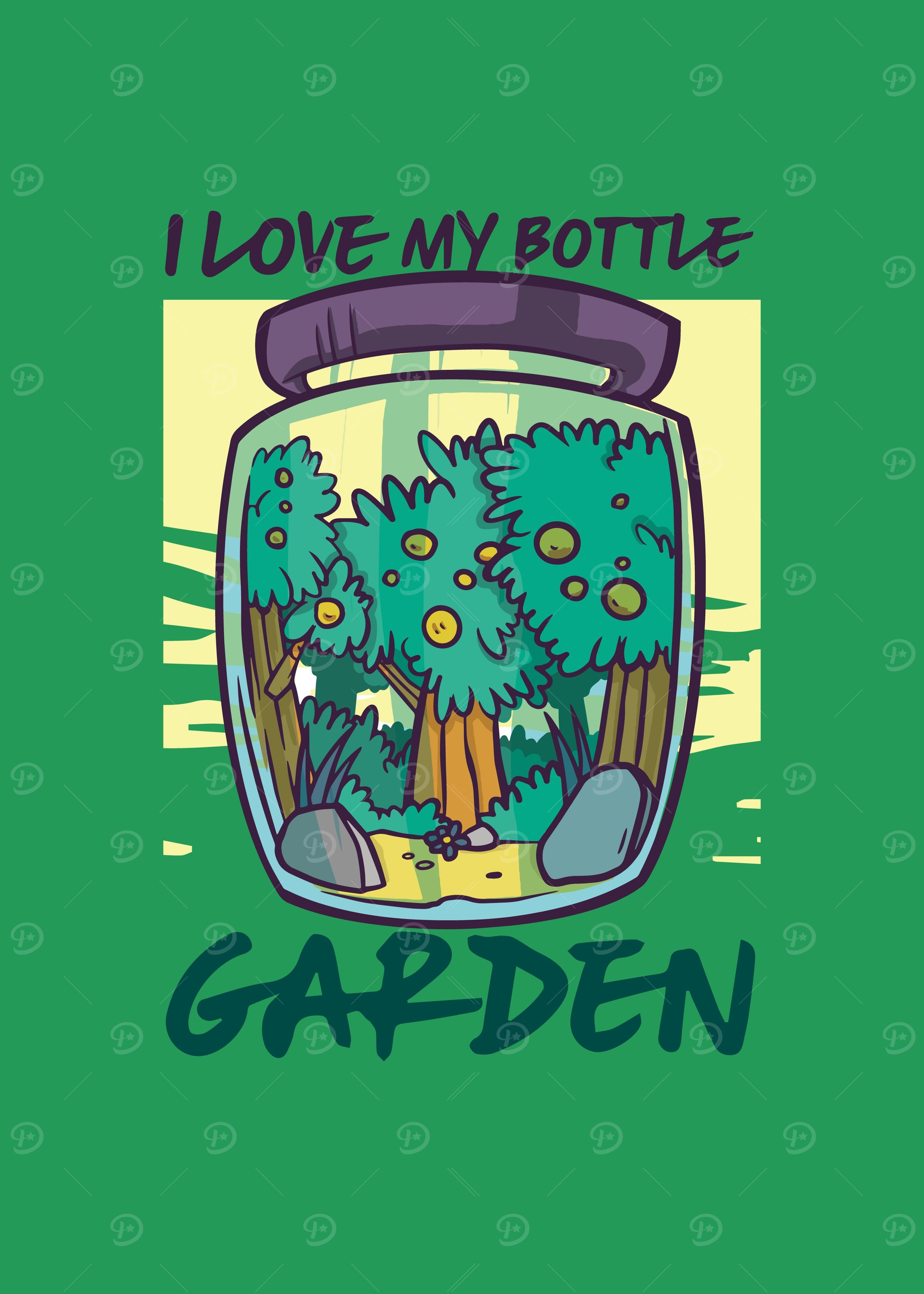 I Love My Bottle Garden