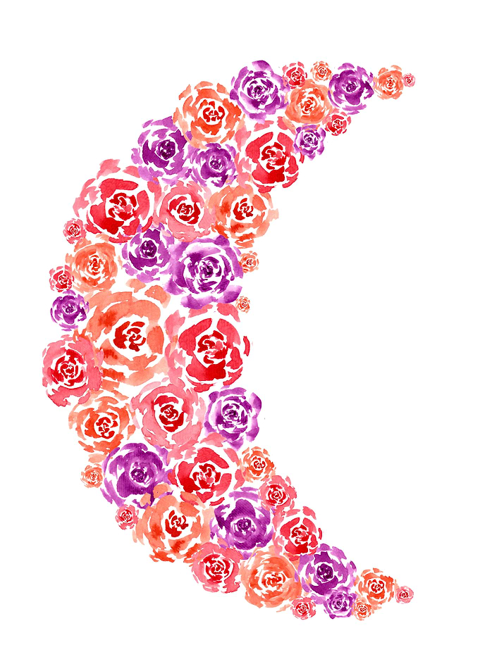 Roses Crescent Moon
