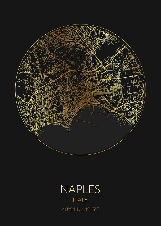 Naples Black Gold Map