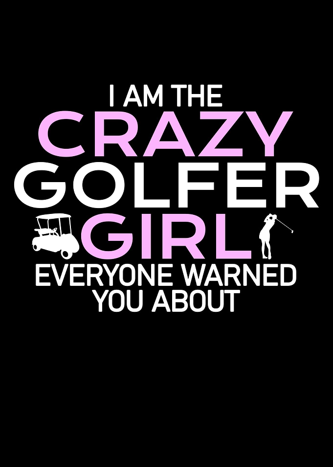 crazy golfer girl