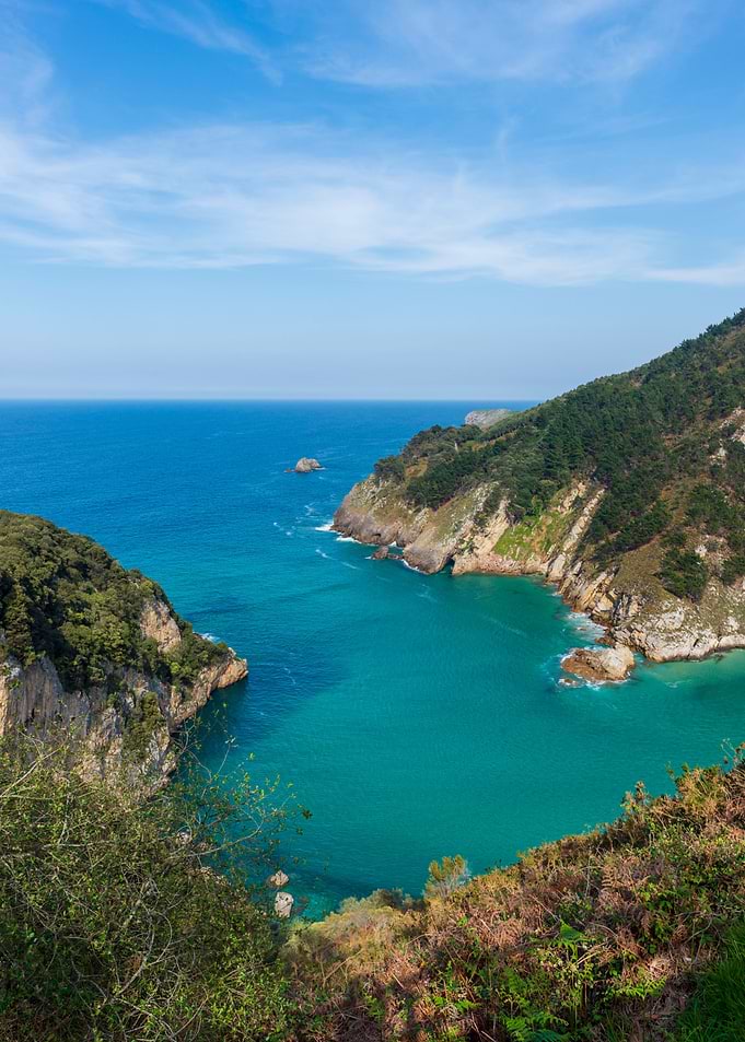 Hidden cove in Pechon