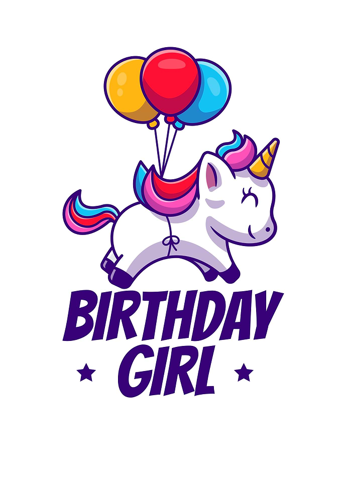 Birthday Girl Unicorn