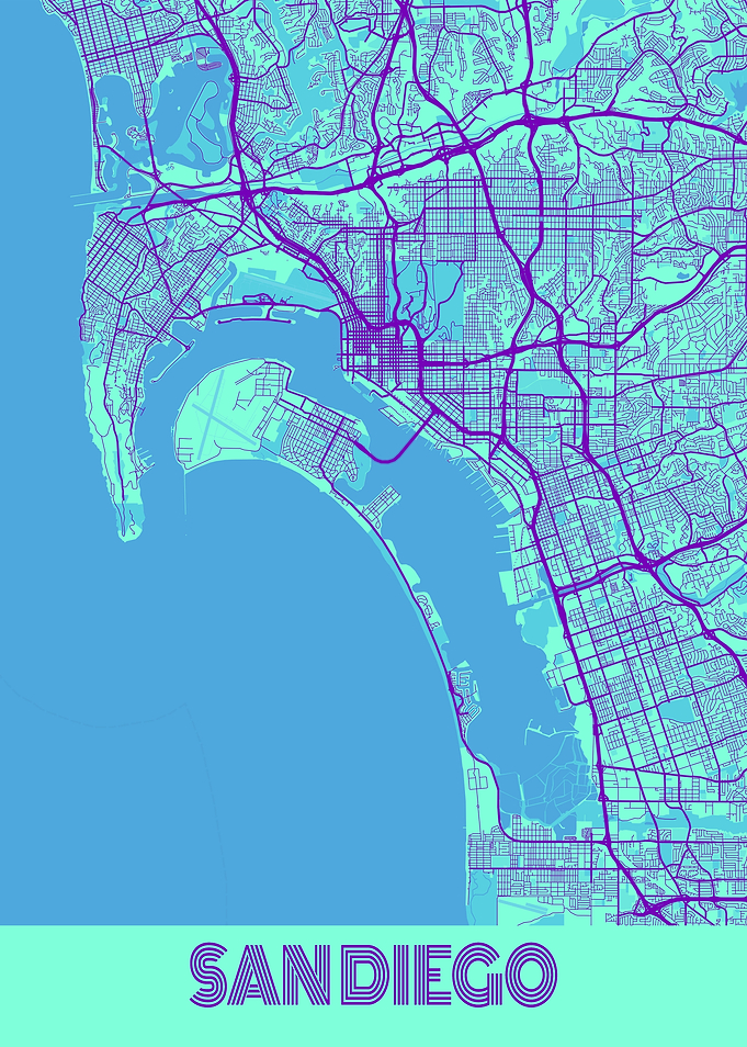 San Diego Galaxy City Map