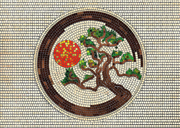 Zen Enso Circle and Bonsai