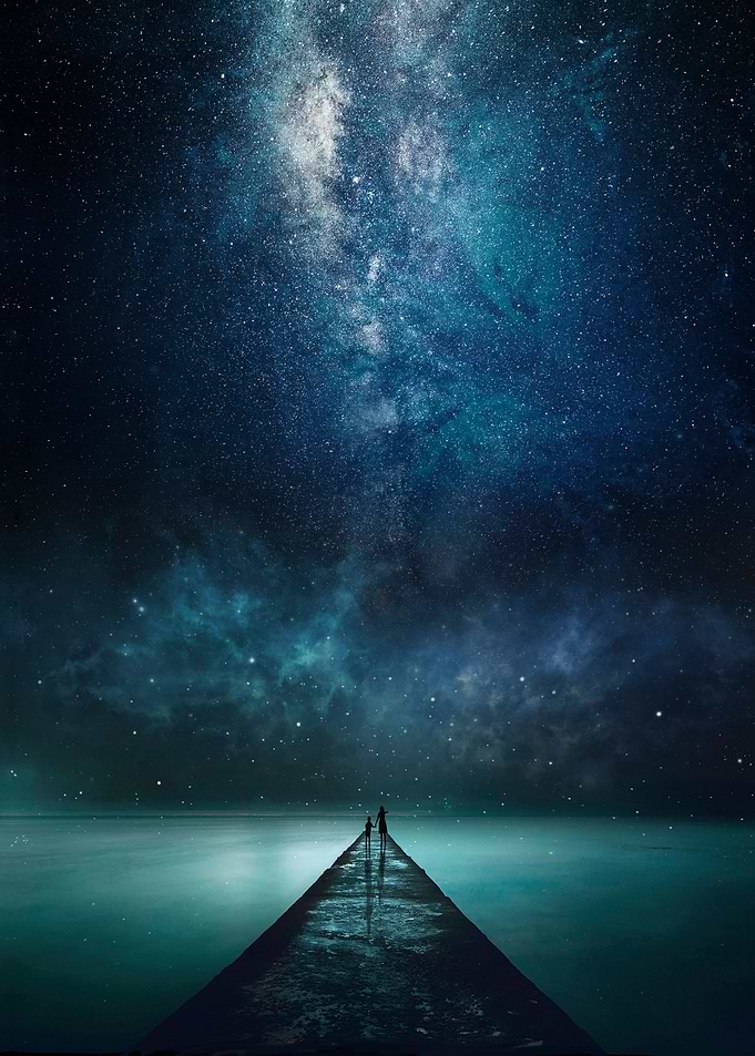 Cosmic particles night