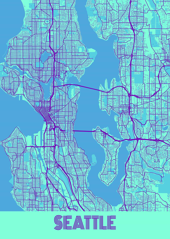 Seattle Galaxy City Map