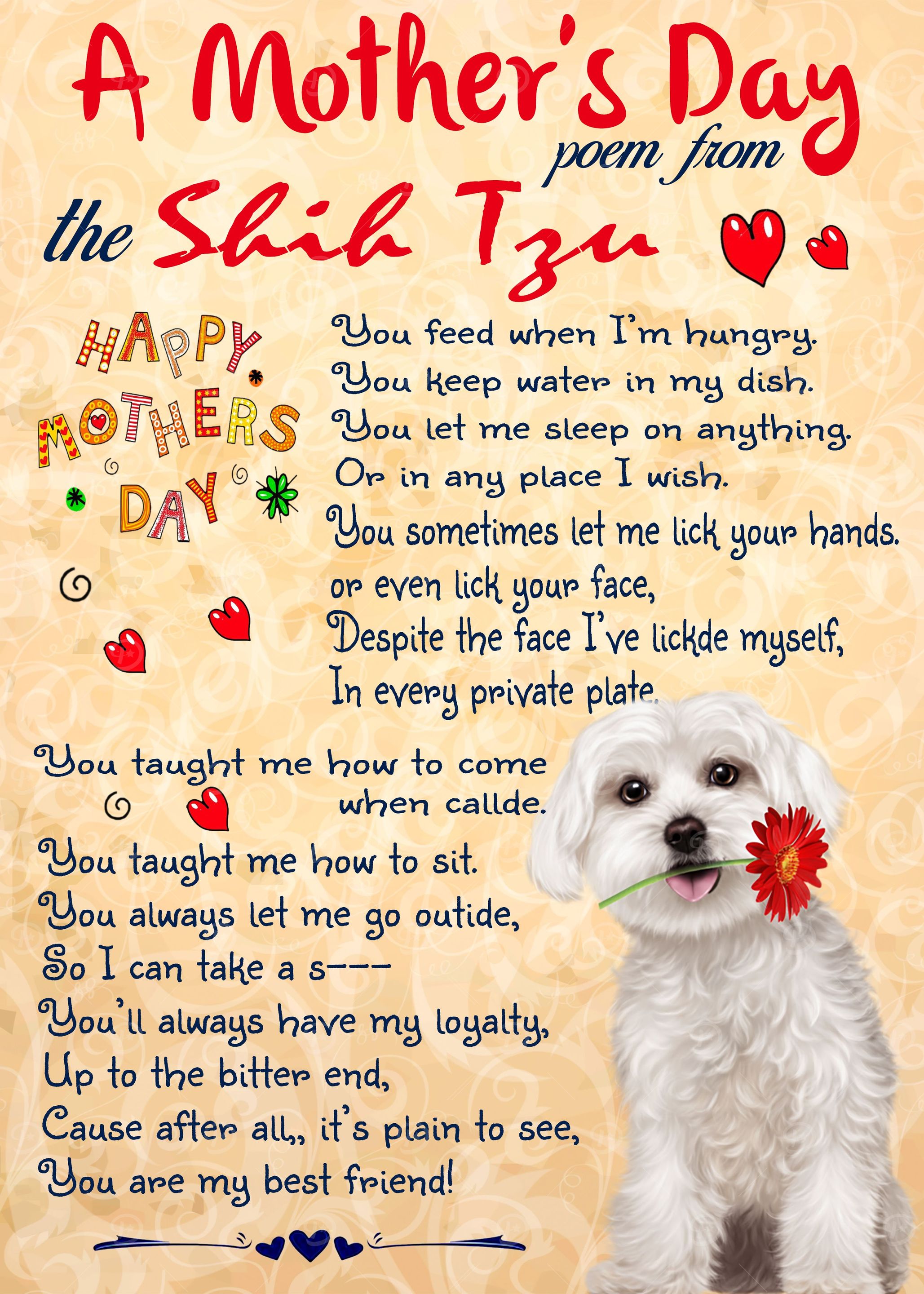 SHIH TZU MOTHER DAY