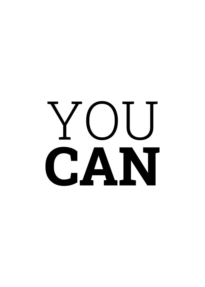 You CAN Motivational Quote