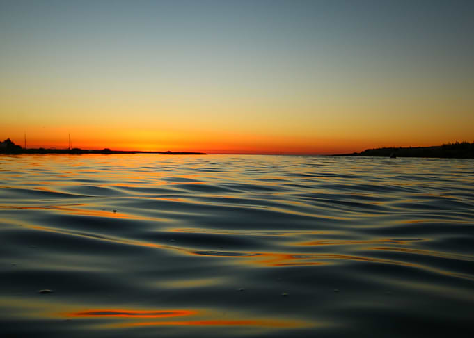 Sunrise on the water