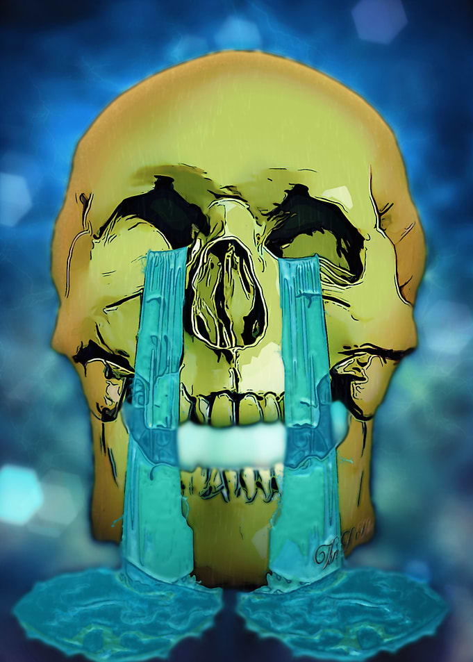 Smiley skull 06 sad