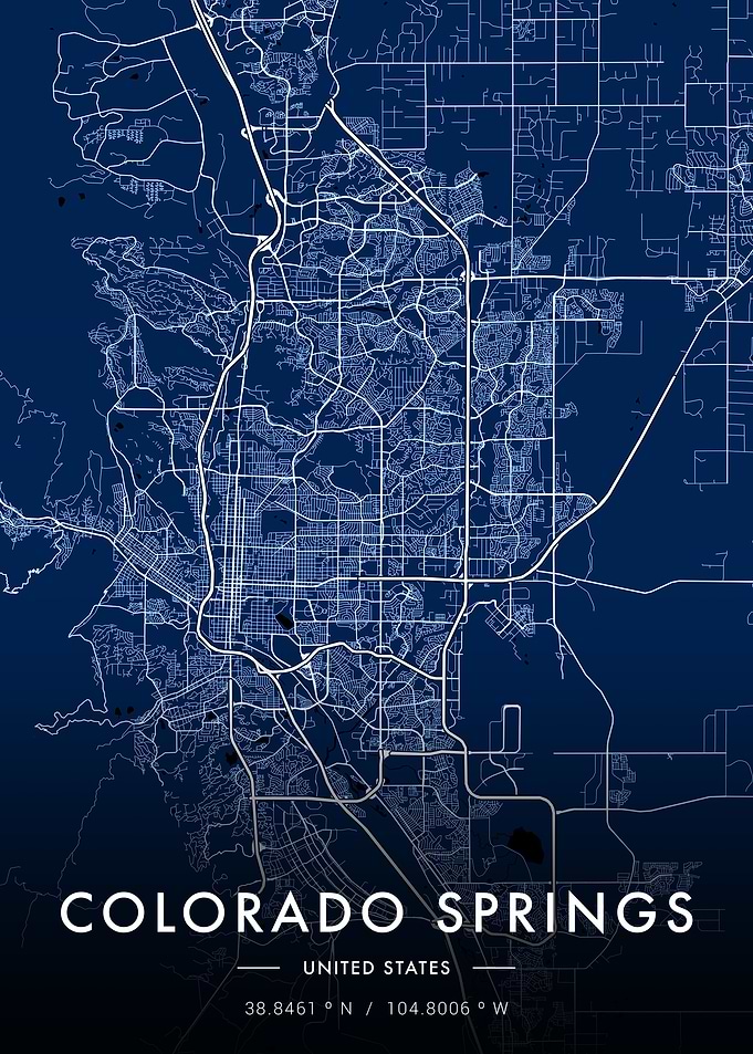 Colorado Springs City Map