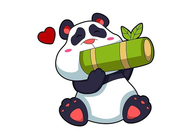 Panda Heart Bamboo