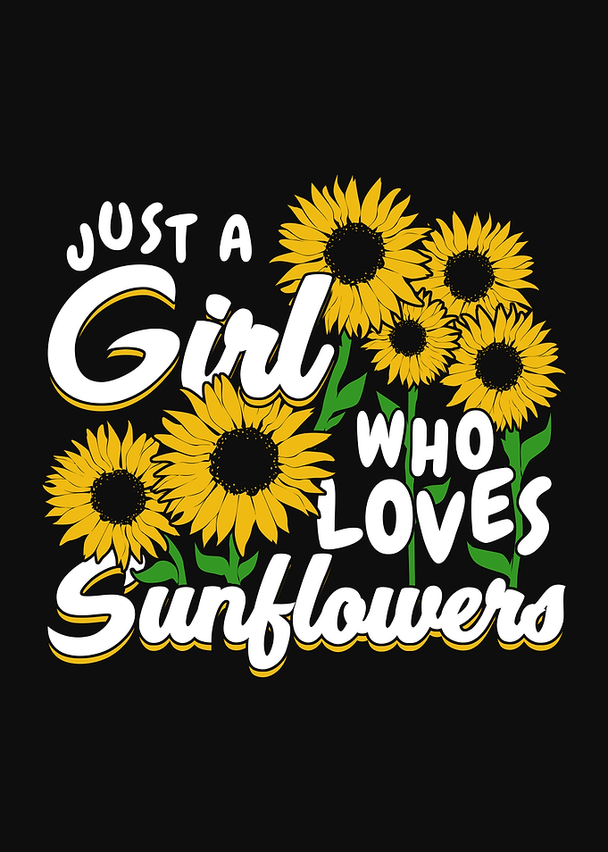 Sunflowers Girl Design