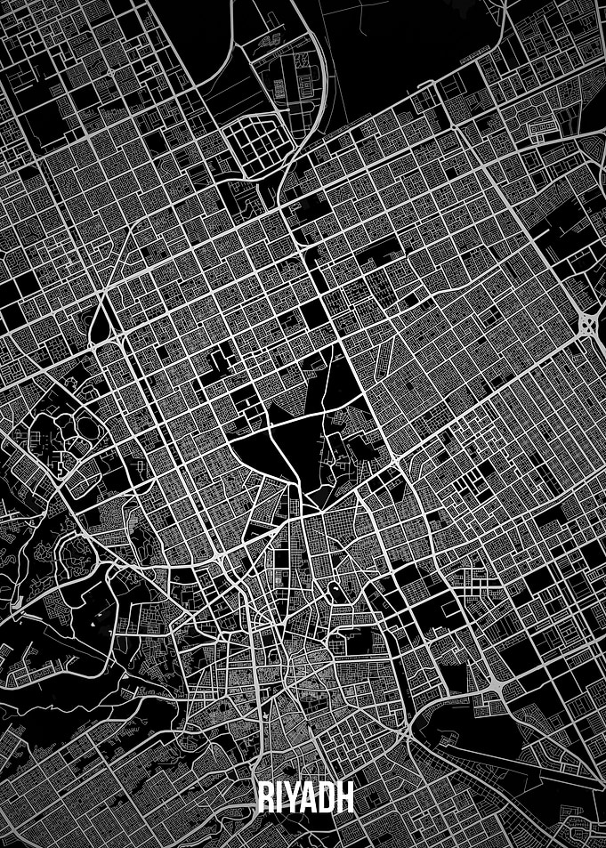 Riyadh dark map