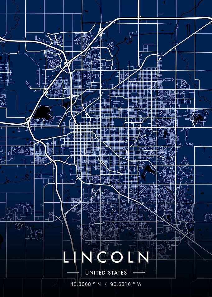 Lincoln City Map Blueprint