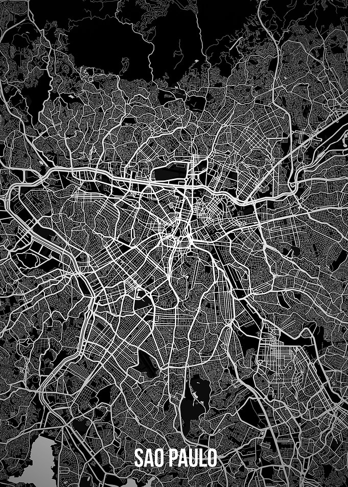 Sao Paulo dark map