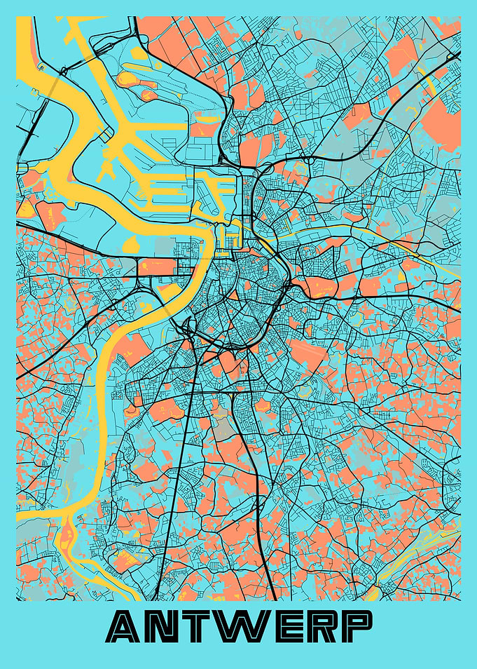 Antwerp Gloria City Map