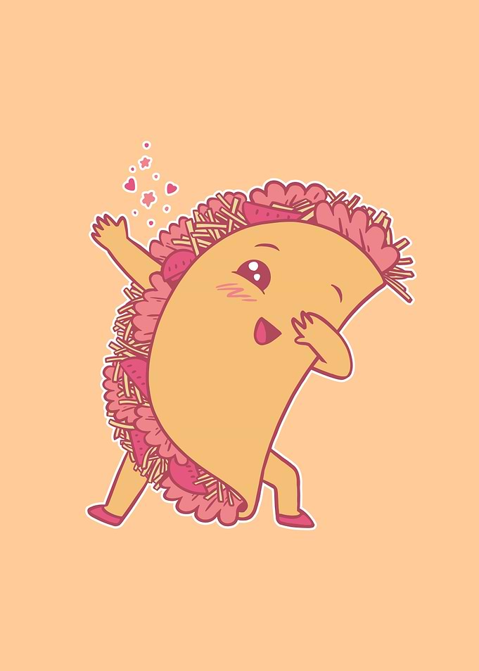 Kawaii Taco Dabbing Gift