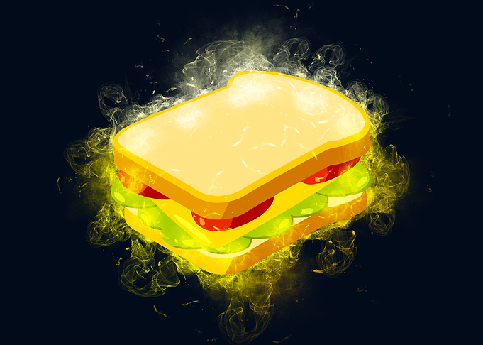 sandwich smoke