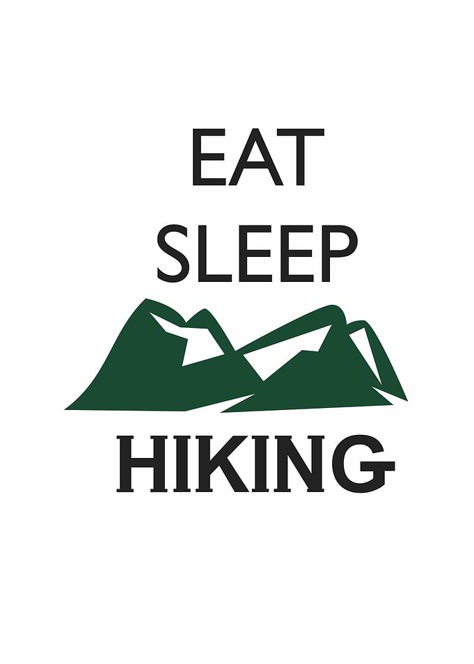 eat sleep hiking