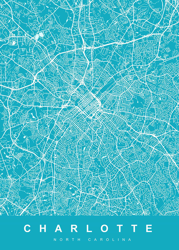 Charlotte City Map NC