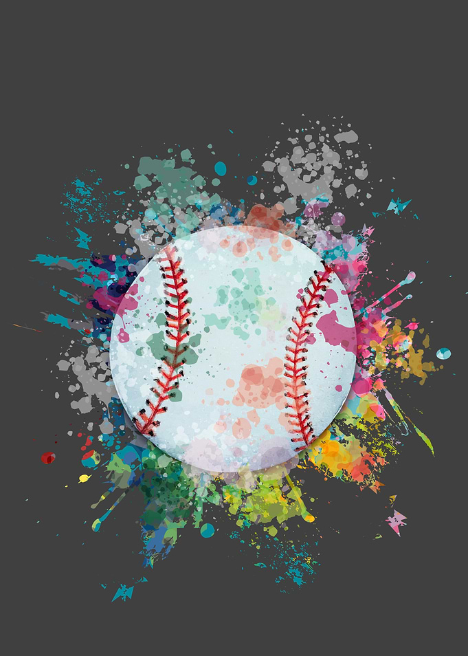 Baseball Color Explosion