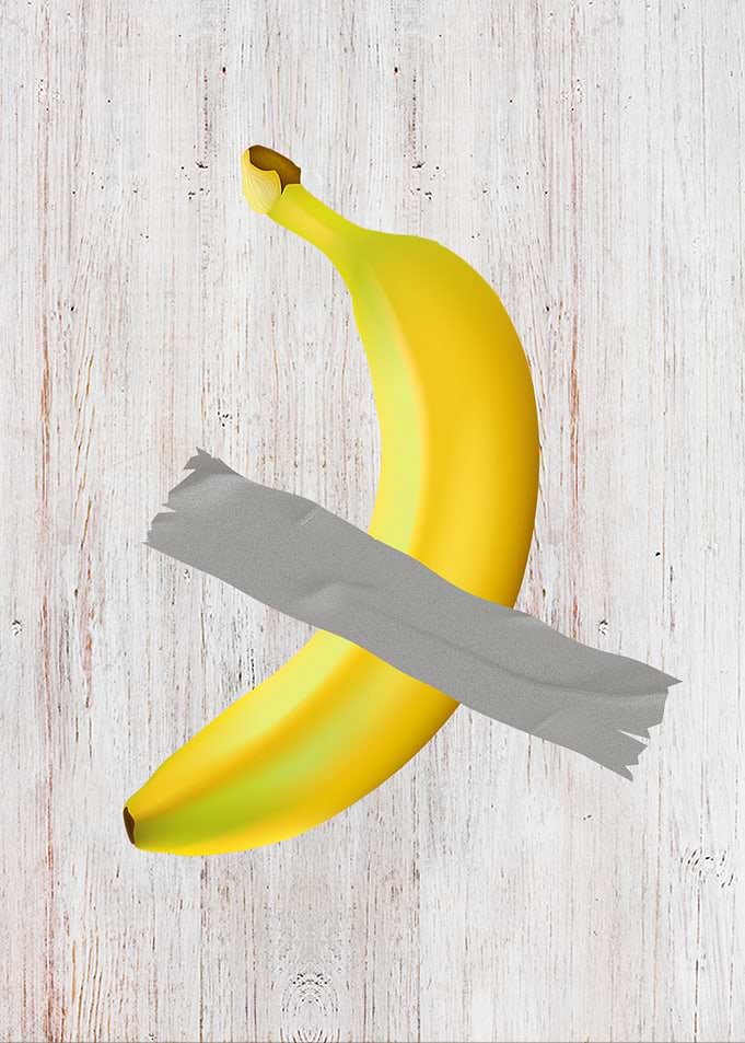 Banana on tape